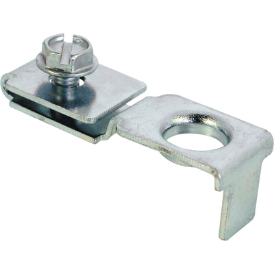Prime-Line 0.38 in. D X 1.25 in. L Zinc-Plated Silver Steel Bracket