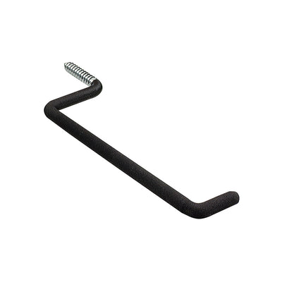 Crawford 9.5 in. L Vinyl Coated Black Steel Large Ladder Hook Ladder Hook 50 lb. cap.