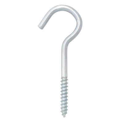 Hampton Small Zinc-Plated Silver Steel 3.375 in. L Ceiling Hook 50 lb