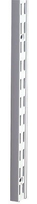 Knape & Vogt White Steel Double Slot Shelf Standard 14 Ga. 63 in. L 300 lb