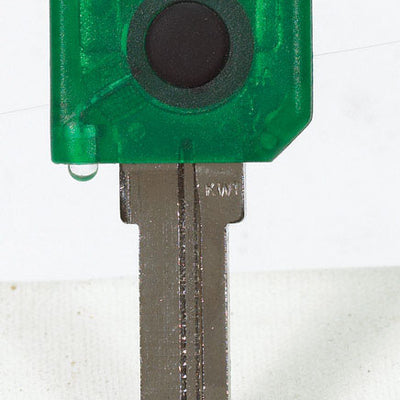 Giant Concepts LLC Keylights Green Head House Key Blank w/Flashlight KW1 Single For Kwikset KW1/Weis