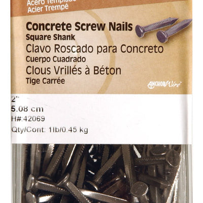 HILLMAN 1 in. Concrete Steel Nail Flat Head 1 lb