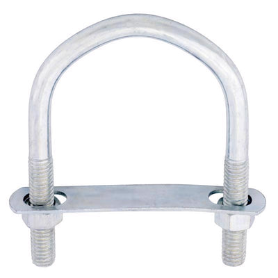 Hampton 3/8 in. X 2-1/2 in. W X 3-5/8 in. L Coarse Zinc-Plated Steel U-Bolt