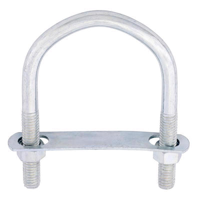 Hampton 3/8 in. X 3 in. W X 4-1/8 in. L Coarse Zinc-Plated Steel U-Bolt