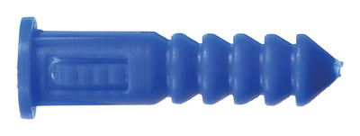 HILLMAN 0.164 in. D X 1-1/4 in. L Plastic Round Head Ribbed Anchor 100 pk