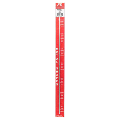 K&S 12 in. L X 3/32 in. D Aluminum Rod