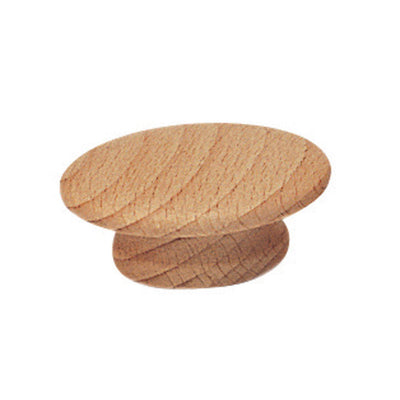 Waddell Traditional Round Furniture Knob 1-1/2 in. D .5 in. Unfinished 2 pk