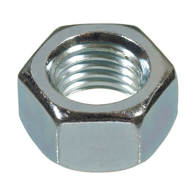 Hillman 7/8 in. Zinc-Plated Steel USS Hex Nut 10 pk