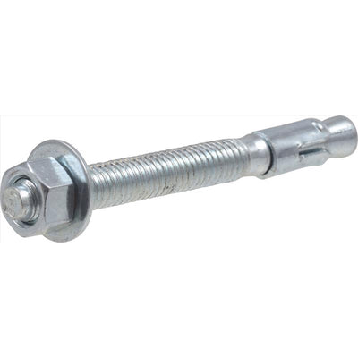 HILLMAN 3/8 in. D X 3-3/4 in. L Steel Round Head Wedge Anchor 25 pc