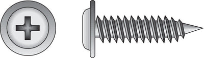 HILLMAN No. 8 Ga. X 3/4 in. L Phillips Truss Head Sheet Metal Screws 100 pk