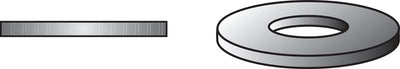 HILLMAN Zinc-Plated Steel 3/16 in. USS Flat Washer