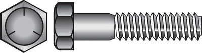 HILLMAN 1/2 in. D X 12 in. L Heat Treated Zinc Steel Hex Head Cap Screw 25 pk