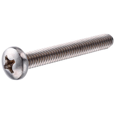 HILLMAN No. 10-32 Ga. X 2 in. L Phillips Pan Head Stainless Steel Machine Screws