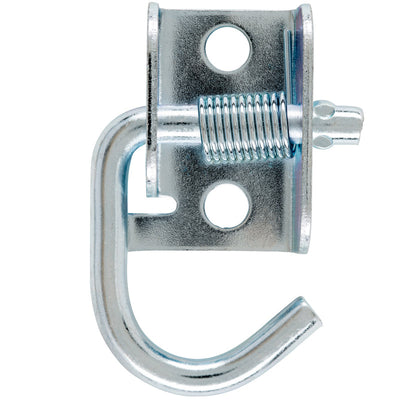 Hampton Small Zinc-Plated Silver Steel 1.625 in. L Rope Binding Hook 150 lb
