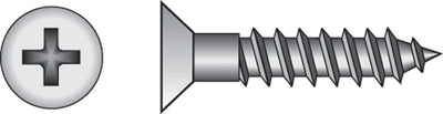 HILLMAN No. 12 X 1-1/2 in. L Phillips Zinc-Plated Coarse Wood Screws 50 pk
