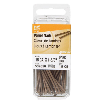HILLMAN 1-5/8 in. Panel Coated Steel Nail Flat Head