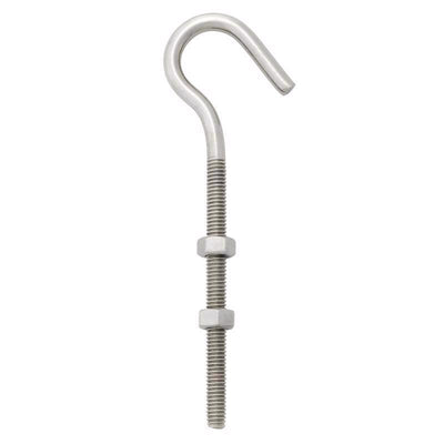 Hampton Medium Stainless Steel 6 in. L Clothesline Hook 160 lb