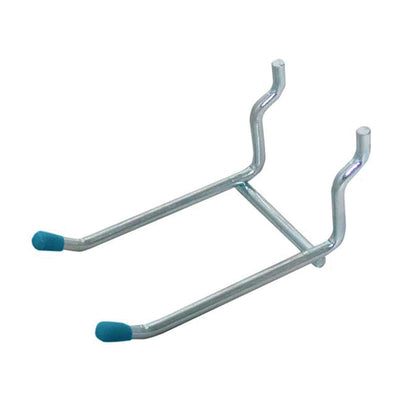 Crawford 3 in. L Zinc-Plated Silver Steel Pegboard Double Arm Hanger Holder 6 lb. cap.