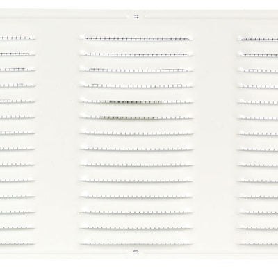 Air Vent 8 in. H X 16 in. L White Aluminum Undereave Vent