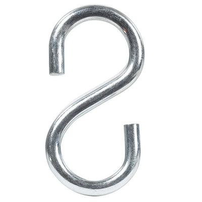 Hampton Small Zinc-Plated Silver Steel 1.5 in. L S-Hook 80 lb
