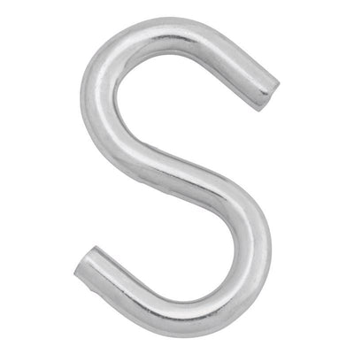 Hampton Small Zinc-Plated Silver Steel 2.5 in. L S-Hook 250 lb