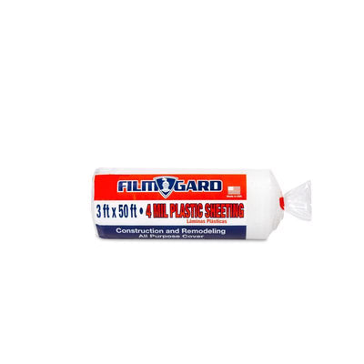 Film-Gard Plastic Sheeting 4 mil X 3 ft. W X 50 ft. L Polyethylene Clear