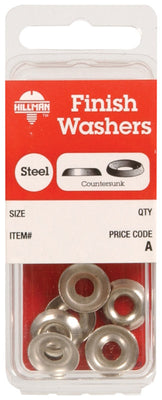 HILLMAN Nickel-Plated Steel 6 lb Finish Washer