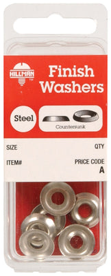 HILLMAN Nickel-Plated Steel 10 lb Finish Washer