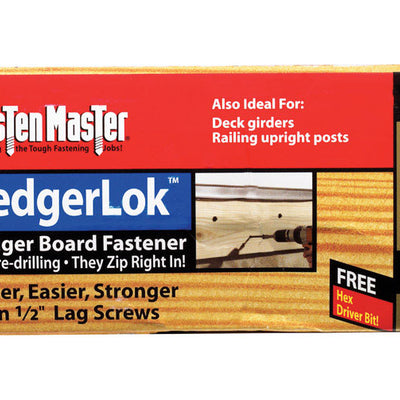 FastenMaster LedgerLok 5 in. L Silver Hex Hex Washer Head Deck Screws 50 pk