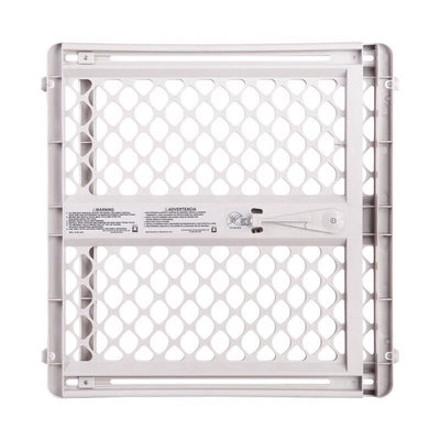 North States Gray 26 in. H X 26-42 in. W Plastic Child Safety Gate
