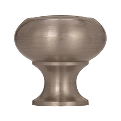 Amerock Allison Round Cabinet Knob 1-1/4 in. D 1-3/16 in. Satin Nickel