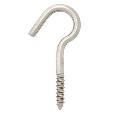 Hampton Small Stainless Steel 4.1875 in. L Clothesline Hook 215 lb