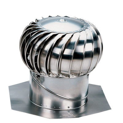 Air Vent 17.8 in. H X 20 in. W X 20 in. L X 12 in. D Mill Aluminum Brace Turbine