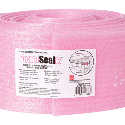 Owens Corning 5.5 in. W X 50 ft. L X 0.25 in. 5 Radiant Barrier Ridged Sill Gasket Roll 22.92 sq ft