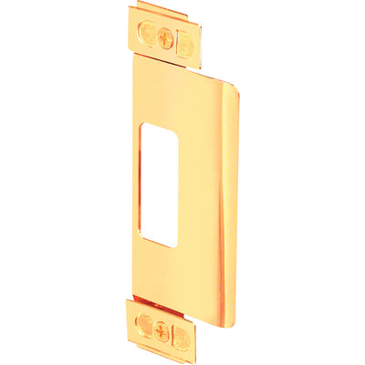 Prime-Line 4.75 in. H X 1.25 in. L Brass-Plated Steel Door Strike
