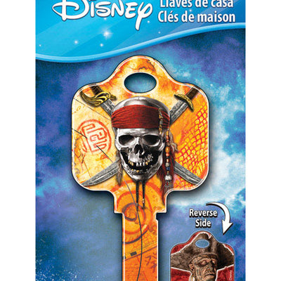 HILLMAN Disney Skull and Swords House Key Blank 68 SC1 Double For Schlage Locks