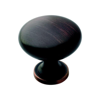 Amerock Allison Round Cabinet Knob 1-1/4 in. D 1-1/8 in. Oil Rubbed Bronze