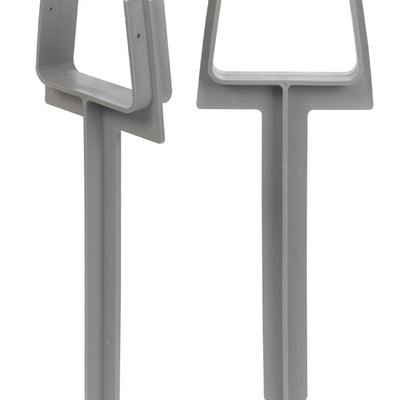 Amerimax 10.5 in. H X 3 in. W X 2 in. L Gray Vinyl K Downspout Anchor