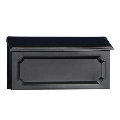 Architectural Mailboxes Windsor Plastic Wall Mount Black Mailbox