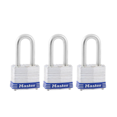 Master Lock 3-3/16 in. H X 1-9/16 in. W X 27/32 in. L Steel 4-Pin Cylinder Exterior Padlock