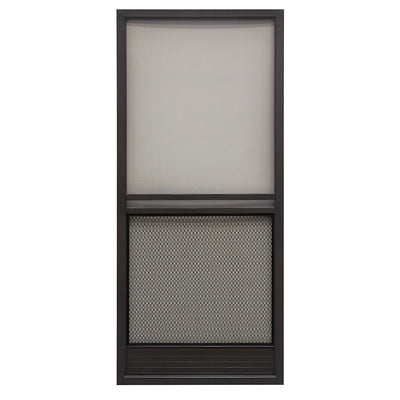Precision 79-3/4 in. H X 35-1/4 in. W Capri Bronze Steel Screen Door