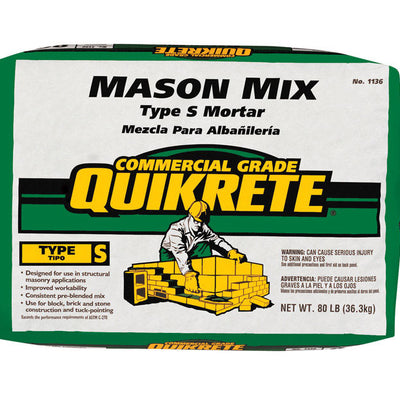 Quikrete Mason Mix Type S 80 lb Gray