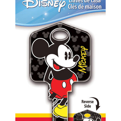 HILLMAN Disney Mickey Mouse House Key Blank 66/97 KW1/KW10 Single For Kwikset and Titan Locks
