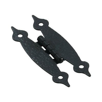 Amerock 1-1/2 in. W X 3-1/2 in. L Black Steel Cabinet Hinge