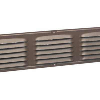 Air Vent 4 in. H X 16 in. L Brown Aluminum Undereave Vent
