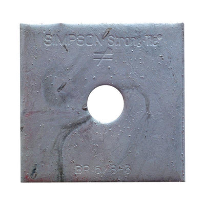 Simpson Strong-Tie 3 in. H X 0.3 in. W X 3 in. L Galvanized Steel Bearing Plate HDG
