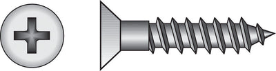 HILLMAN No. 10 Ga. X 1-1/2 in. L Phillips Zinc-Plated Coarse Wood Screws 100 pk
