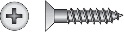 HILLMAN No. 12 Ga. X 2 in. L Phillips Zinc-Plated Coarse Wood Screws 100 pk