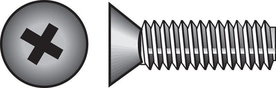 HILLMAN No. 1/4-20 Ga. X 1-1/2 in. L Phillips Flat Head Zinc-Plated Steel Machine Screws 100 pk