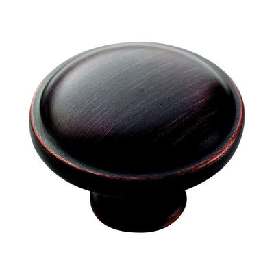 Amerock Allison Round Cabinet Knob 1-1/4 in. D 15/16 in. Oil Rubbed Bronze